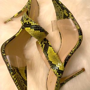 Snake skin heels